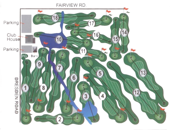 Green Valley Golf Course Layout